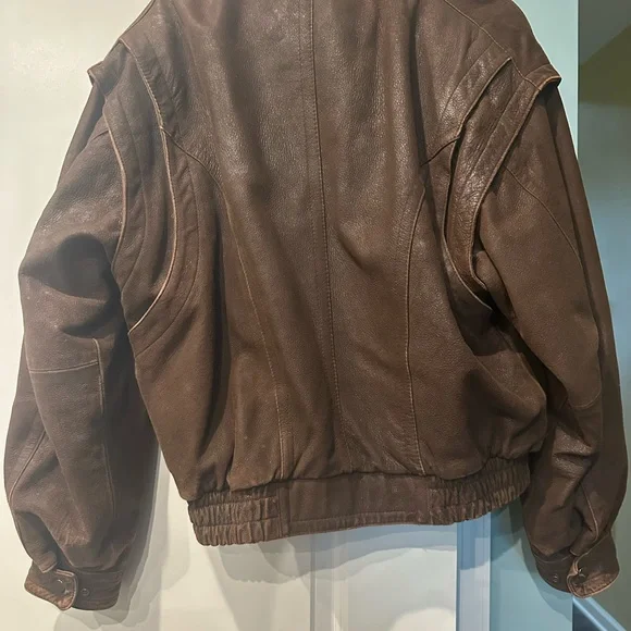 Adventure Bound by Wilson’s Men's Brown Leather Jacket